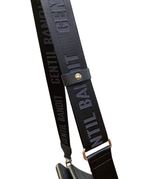 Gentil Bandit（ジャンティバンティ）Gentil Bandit (ジャンティバンティ) ダブルショルダーバッグ ブラックの古着・服飾アイテム