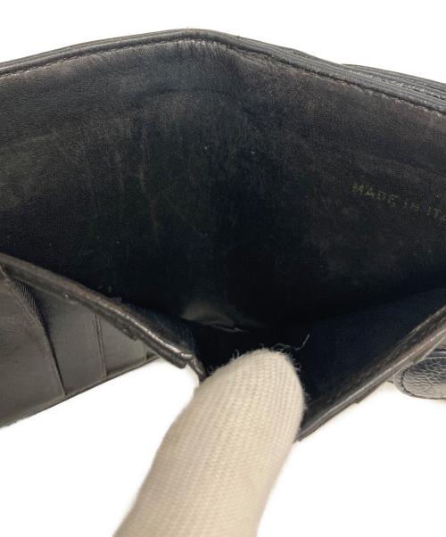 CHANEL（シャネル）CHANEL (シャネル) キャビアスキンココマーク2つ折り財布 ブラックの古着・服飾アイテム