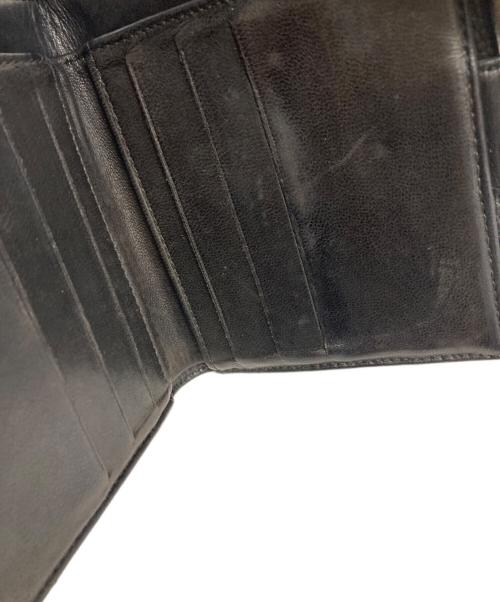 CHANEL（シャネル）CHANEL (シャネル) キャビアスキンココマーク2つ折り財布 ブラックの古着・服飾アイテム