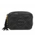 CHANEL (シャネル) ココマーク フリンジラムスキンショルダーバッグ ブラック：160000円