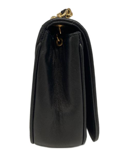 CHANEL（シャネル）CHANEL (シャネル) ココマーク ラムスキンチェーンショルダーバッグ ブラックの古着・服飾アイテム