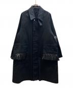 OUATオーユーエーティー）の古着「モーターサイクルコート」｜ブラック