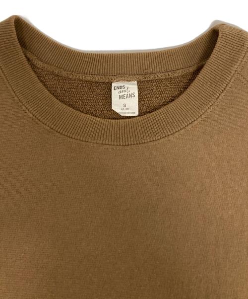 ENDS and MEANS（エンズアンド ミーンズ）ENDS AND MEANS (エンズアンド ミーンズ) カンガルーポケットスウェット ベージュ サイズ:Sの古着・服飾アイテム