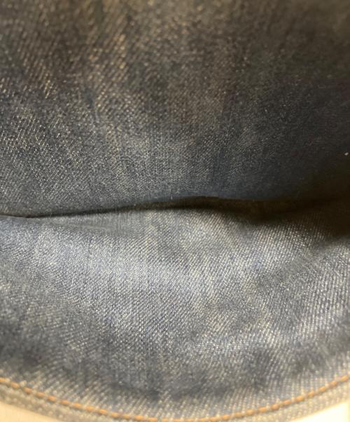 COACH（コーチ）COACH (コーチ) デニム レザー フラワーショルダーバッグ インディゴの古着・服飾アイテム