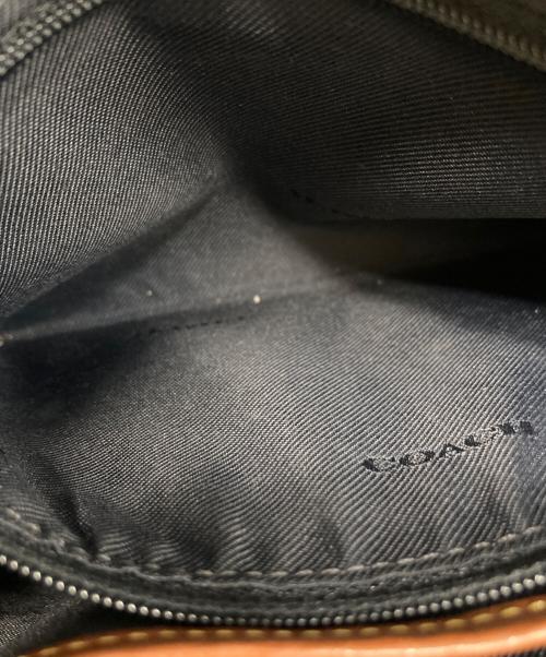 COACH（コーチ）COACH (コーチ) デニム レザー フラワーショルダーバッグ インディゴの古着・服飾アイテム