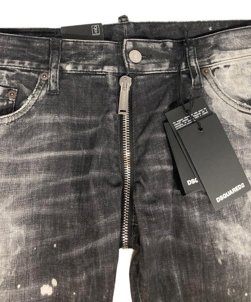 DSQUARED2（ディースクエアード）DSQUARED2 (ディースクエアード) ANNIVERSARY SUPER LOW JEANS ブラック サイズ:50 未使用品の古着・服飾アイテム