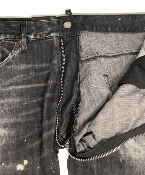 DSQUARED2（ディースクエアード）DSQUARED2 (ディースクエアード) ANNIVERSARY SUPER LOW JEANS ブラック サイズ:50 未使用品の古着・服飾アイテム