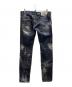 DSQUARED2 (ディースクエアード) ANNIVERSARY SUPER LOW JEANS ブラック サイズ:50 未使用品：30000円