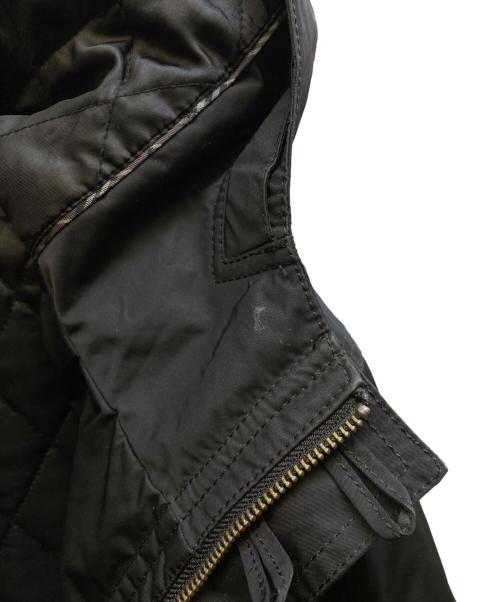 BURBERRY BLACK LABEL（バーバリーブラックレーベル）BURBERRY BLACK LABEL (バーバリーブラックレーベル) モッズコート ブラック サイズ:Mの古着・服飾アイテム