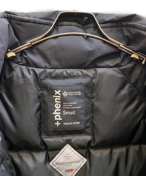 +PHENIX（フェニックス）+PHENIX (フェニックス) FREAK'S STORE (フリークスストア) 別注 GORE TEX WINDSTOPPER DOWN LEVEL7ダウンジャケット ブラック サイズ:Sの古着・服飾アイテム