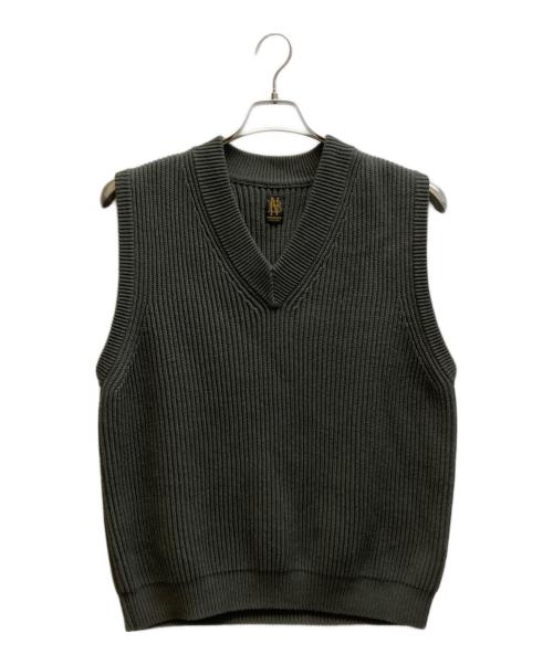BATONER（バトナ―）BATONER (バトナ―) ニットベスト / BN-25SM-084 カーキ サイズ:1の古着・服飾アイテム