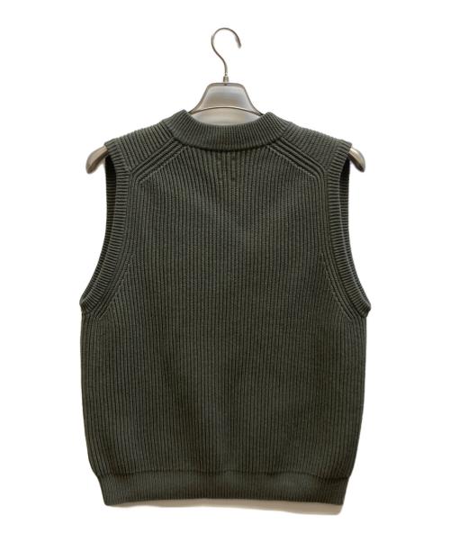 BATONER（バトナ―）BATONER (バトナ―) ニットベスト / BN-25SM-084 カーキ サイズ:1の古着・服飾アイテム