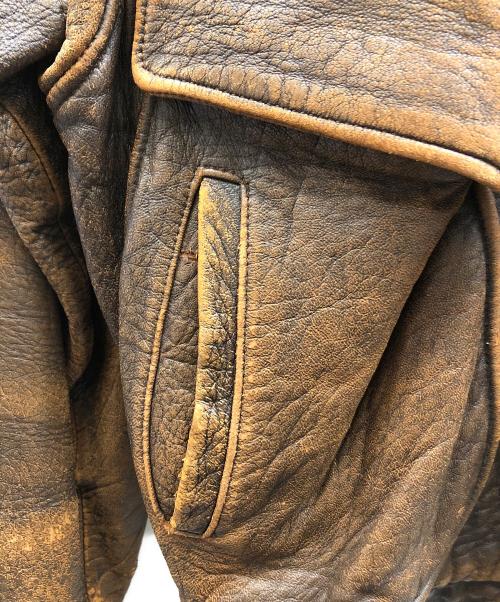 HARLEY-DAVIDSON（ハーレーダビッドソン）HARLEY-DAVIDSON (ハーレーダビッドソン) G-1フライトジャケット ブラウン サイズ:36の古着・服飾アイテム