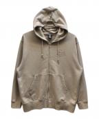 AVIREXアヴィレックス）の古着「刺繍ロゴパーカー」｜ベージュ