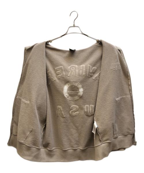 AVIREX（アヴィレックス）AVIREX (アヴィレックス) 刺繍ロゴパーカー ベージュ サイズ:XLの古着・服飾アイテム