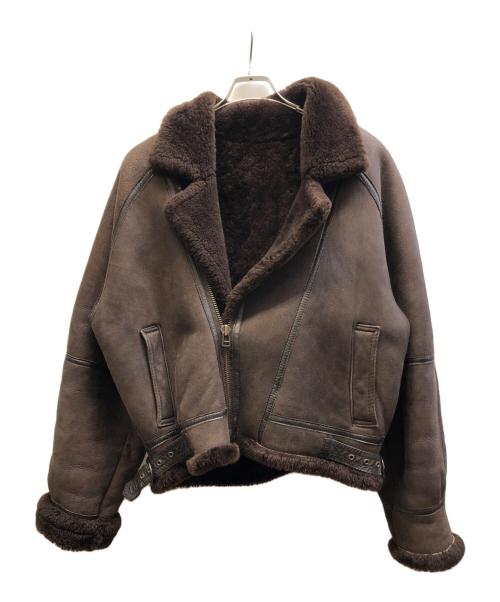 Wind Armor（ウィンドアーマー）Wind Armor (ウィンドアーマー) ムートンジャケット ブラウン サイズ:LLの古着・服飾アイテム