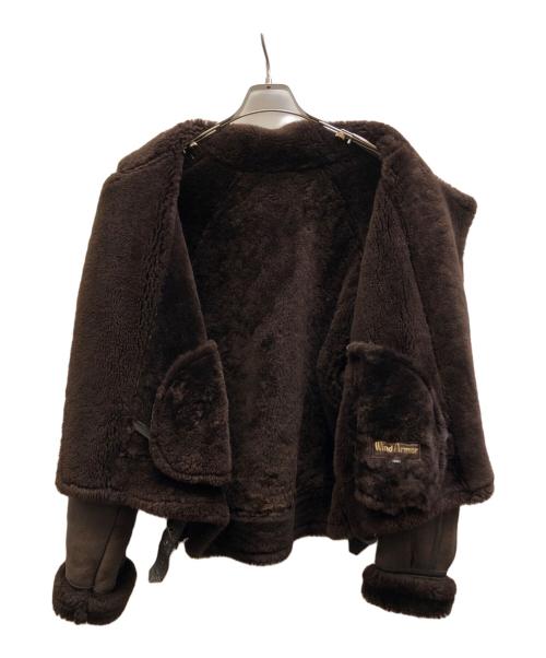Wind Armor（ウィンドアーマー）Wind Armor (ウィンドアーマー) ムートンジャケット ブラウン サイズ:LLの古着・服飾アイテム