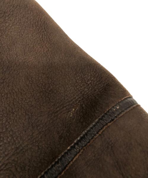 Wind Armor（ウィンドアーマー）Wind Armor (ウィンドアーマー) ムートンジャケット ブラウン サイズ:LLの古着・服飾アイテム