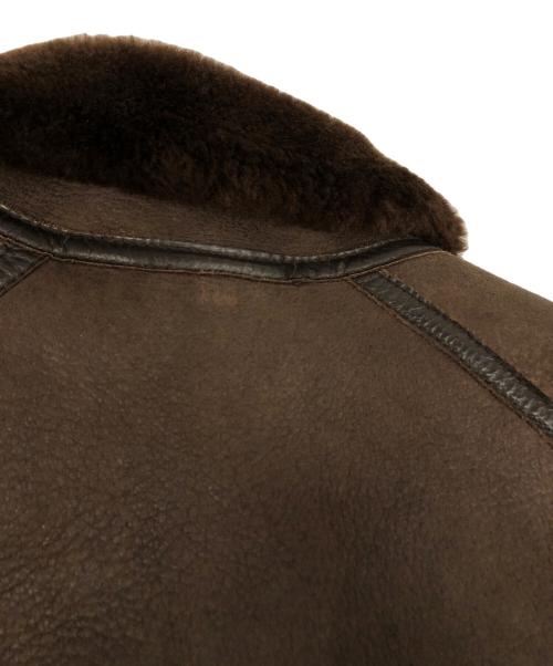 Wind Armor（ウィンドアーマー）Wind Armor (ウィンドアーマー) ムートンジャケット ブラウン サイズ:LLの古着・服飾アイテム