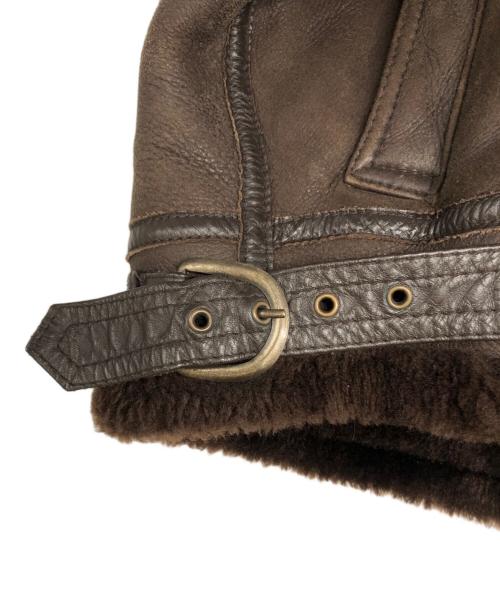 Wind Armor（ウィンドアーマー）Wind Armor (ウィンドアーマー) ムートンジャケット ブラウン サイズ:LLの古着・服飾アイテム