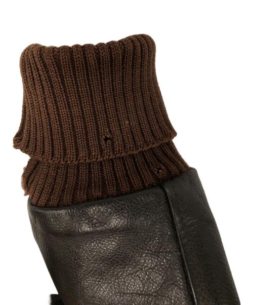 skookum（スクーカム）skookum (スクーカム) スタジャン ブラウン サイズ:.38の古着・服飾アイテム