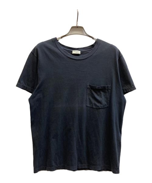 Saint Laurent Paris（サンローランパリ）Saint Laurent Paris (サンローランパリ) ポケットTシャツ/UP53 2015 00680 グレー サイズ:Lの古着・服飾アイテム
