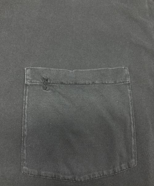 Saint Laurent Paris（サンローランパリ）Saint Laurent Paris (サンローランパリ) ポケットTシャツ/UP53 2015 00680 グレー サイズ:Lの古着・服飾アイテム
