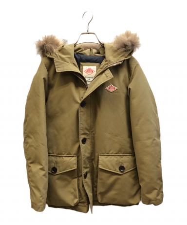 DANTON ダントン オリーブ モッズコート ファー付き 中古 中古・古着通販】DANTON (ダントン) ダウンジャケット オリーブ サイズ