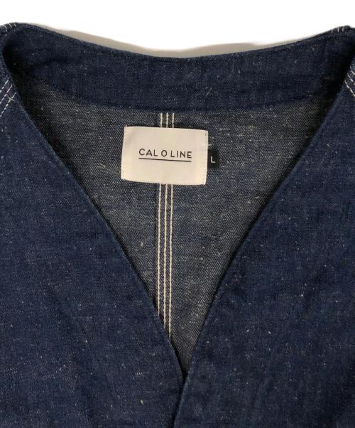 CAL O LINE（キャルオーライン）CAL O LINE (キャルオーライン) デニム エンジニアジャケット インディゴ サイズ:Lの古着・服飾アイテム