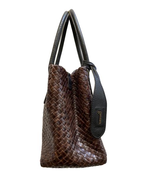 genten（ゲンテン）genten (ゲンテン) ラストリコ ハンドバッグ ブラウンの古着・服飾アイテム