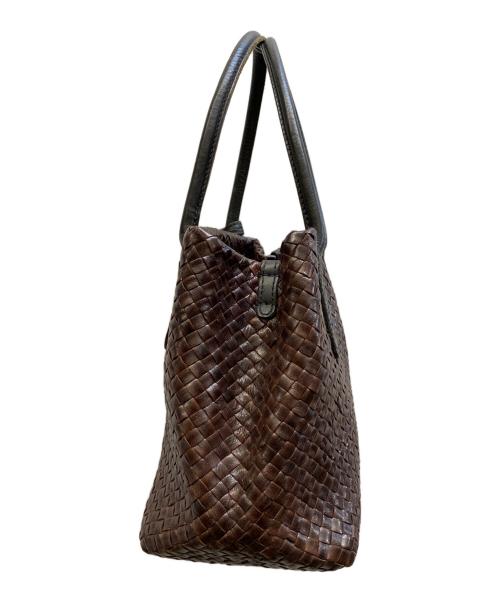 genten（ゲンテン）genten (ゲンテン) ラストリコ ハンドバッグ ブラウンの古着・服飾アイテム