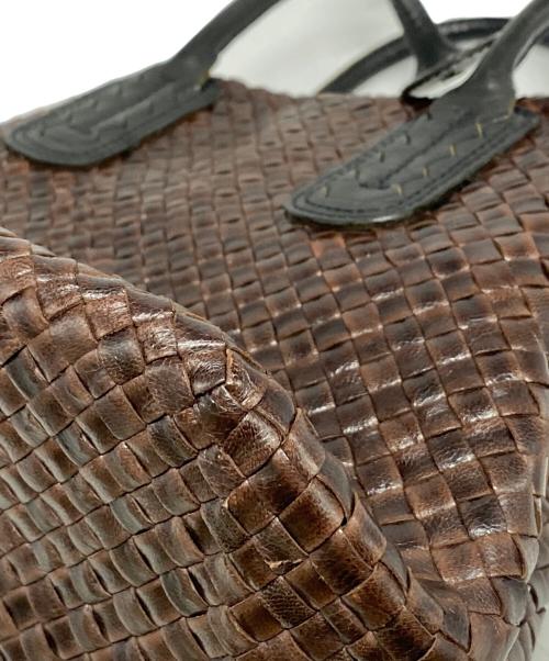 genten（ゲンテン）genten (ゲンテン) ラストリコ ハンドバッグ ブラウンの古着・服飾アイテム