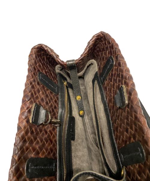 genten（ゲンテン）genten (ゲンテン) ラストリコ ハンドバッグ ブラウンの古着・服飾アイテム