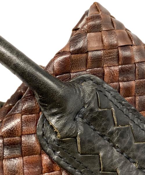 genten（ゲンテン）genten (ゲンテン) ラストリコ ハンドバッグ ブラウンの古着・服飾アイテム