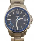 CASIOカシオ）の古着「OCEANUS 電波ソーラー腕時計」｜ブラック