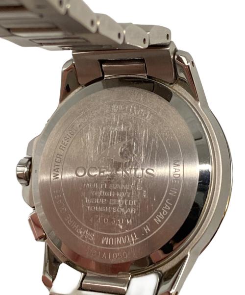 CASIO（カシオ）CASIO (カシオ) OCEANUS 電波ソーラー腕時計 ブラックの古着・服飾アイテム