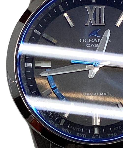 CASIO（カシオ）CASIO (カシオ) OCEANUS 電波ソーラー腕時計 ブラックの古着・服飾アイテム