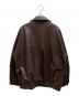 crewre (クルー) エコレザーブルゾン ブラウン サイズ:3：9000円