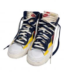 NIKE×sacai（ナイキ×サカイ）の古着「ブレーザーミッド」｜ネイビー×イエロー×ホワイト