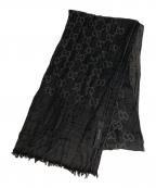 GUCCIグッチ）の古着「GGロゴスカーフ」｜ブラック