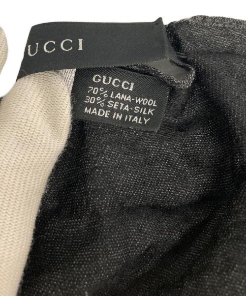GUCCI（グッチ）GUCCI (グッチ) GGロゴスカーフ ブラックの古着・服飾アイテム