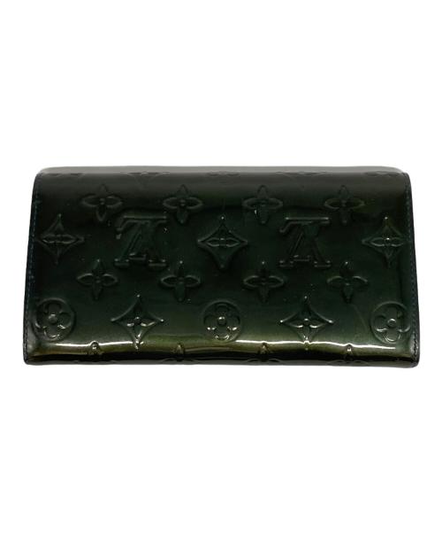 LOUIS VUITTON（ルイ ヴィトン）LOUIS VUITTON (ルイ ヴィトン) モノグラム ヴェルニ ポルトフォイユサラ グリーンの古着・服飾アイテム