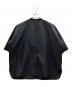 LOHEN（ローヘン）の古着「ハイカウントダブルクロスボサムシャツ」｜ブラック