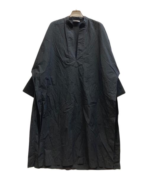1er Arrondissement（プルミエ アロンディスモン）1er Arrondissement (プルミエ アロンディスモン) タイプライターカフタンロングシャツ/B1032AFB062 ブラック サイズ:36の古着・服飾アイテム