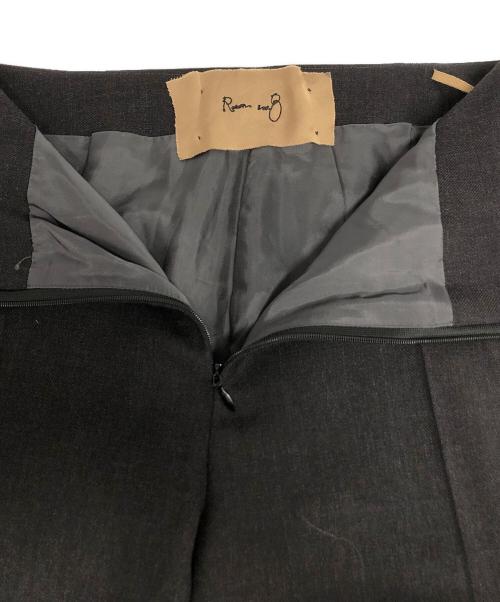 Room no.8（ルームエイト）Room no.8 (ルームエイト) WOOL POPLIN S-LINE WIDE PANTS / R8P-10-12948 ブラック サイズ:3の古着・服飾アイテム