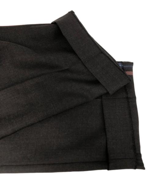 Room no.8（ルームエイト）Room no.8 (ルームエイト) WOOL POPLIN S-LINE WIDE PANTS / R8P-10-12948 ブラック サイズ:3の古着・服飾アイテム