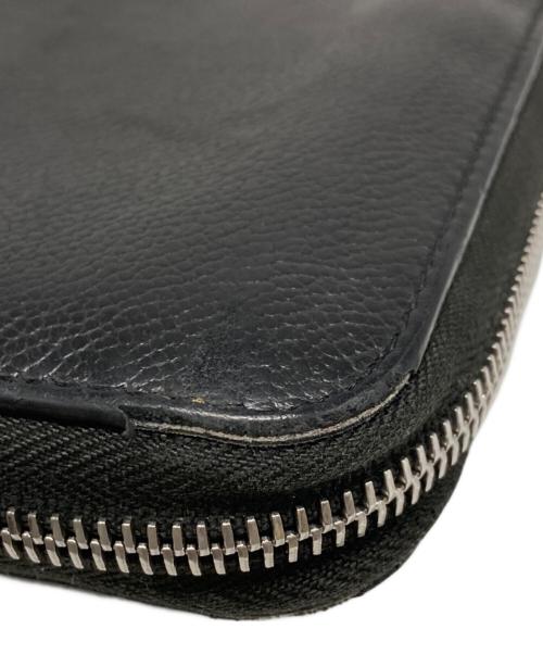 PRADA（プラダ）PRADA (プラダ) ラウンドジップウォレット ブラックの古着・服飾アイテム