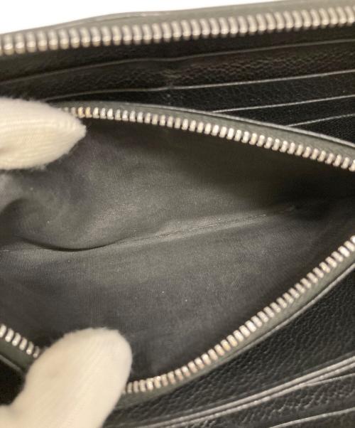PRADA（プラダ）PRADA (プラダ) ラウンドジップウォレット ブラックの古着・服飾アイテム