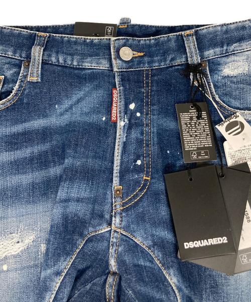 DSQUARED2（ディースクエアード）DSQUARED2 (ディースクエアード) Heritage Rammendo Wash Tidy Biker Jeans インディゴ サイズ:48 未使用品の古着・服飾アイテム