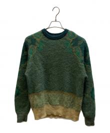 TOGA VIRILIS（トーガ ビリリース）の古着「総柄ニット」｜グリーン